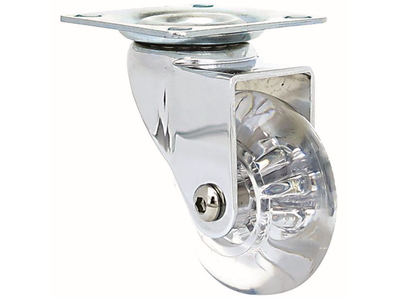 1.4-Inch Clear Designer Casters, Mini Jewel 2-Pack
