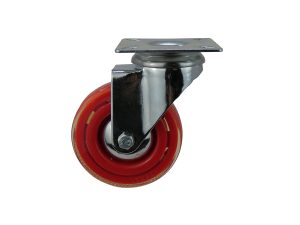 3-Inch Commerical Grade Color Designer Casters, Rhubarb