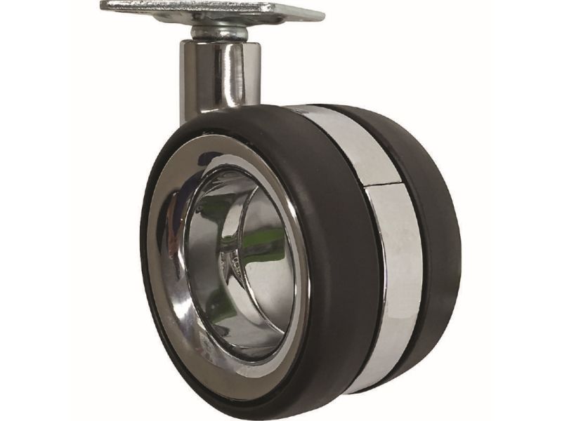 3-Inch Hub-Free Designer Casters, Twin Wheel Vacant
