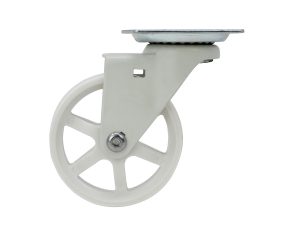 3-Inch Mag Designer Casters, White Bling w/Brake