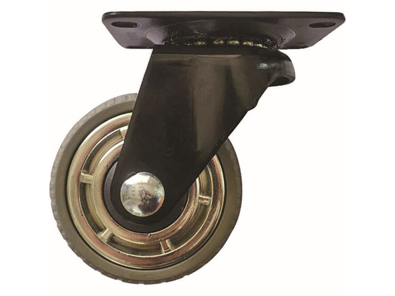 3-Inch Smooth Designer Caster, Chrome Spokes