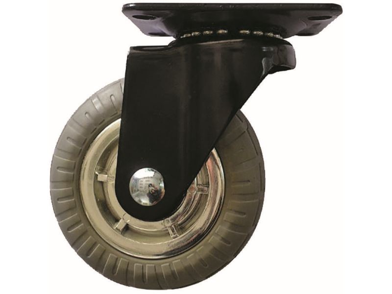 4-Inch Smooth Designer Caster, Chrome Spokes