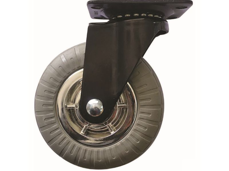 5-Inch Smooth Designer Caster, Chrome Spokes