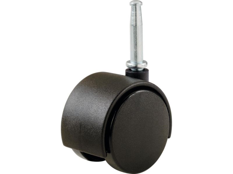 2-Inch Office Chair Stem Caster, Twin Wheel, 1-Pack