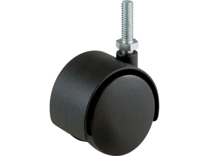 2-Inch Office Chair Stem Caster, Twin Wheel, 24-Pack