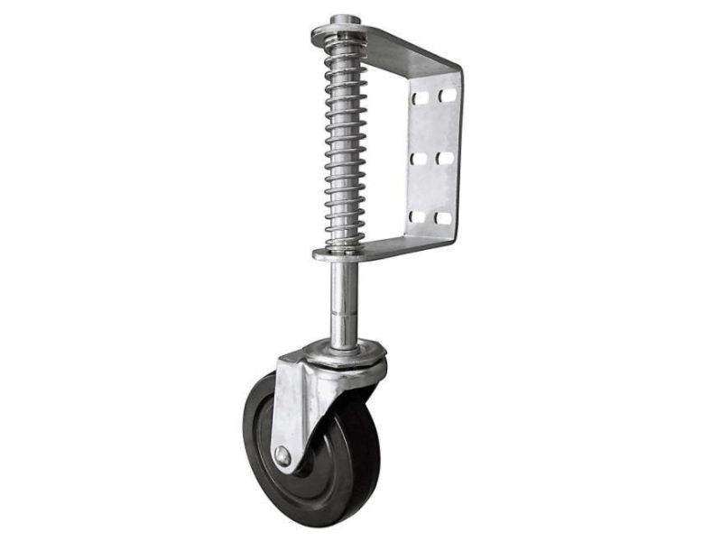 5-Inch Spring Loaded Gate Caster, 220-lb Load Capacity