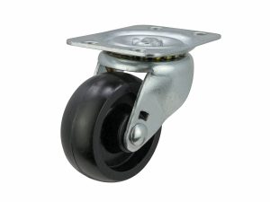 2-Inch Polypropylene Wheel Swivel Plate Caster, 125-lb Load Capacity