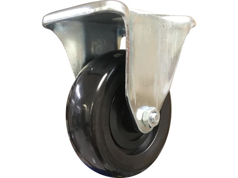4-Inch Rigid Plate Polypropylene Caster, 275-lb Load Capacity