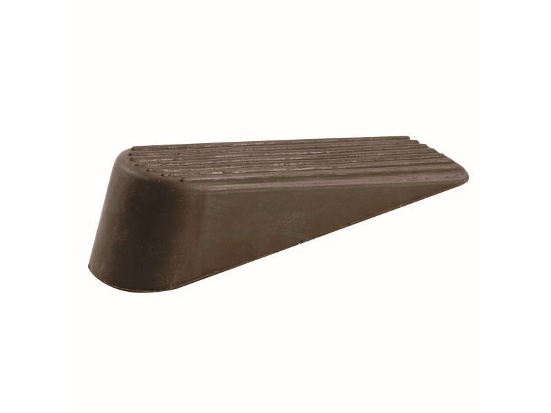 Rubber Door Wedges, Brown, 2-Pack