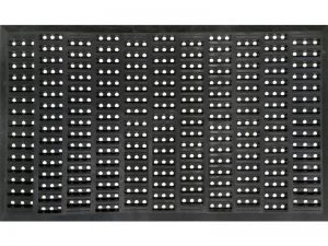 Indoor/Outdoor Recycled Rubber Floor Mat �C 18 x 30-Inches, Black