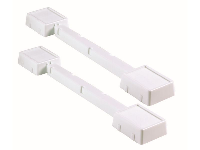 Plastic Adjustable Appliance Rollers, 2-Pack