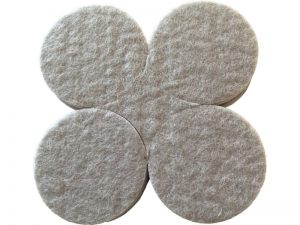 1-1/2-Inch Self-Adhesive Felt Commerical Grade, 8-Count, Beige