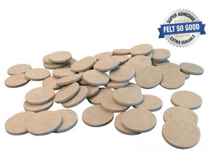 Felt So Good Self Adhesive Felt Furniture Pads, 1-1/2��, Beige, 60-Count