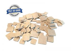 Felt So Good Self Adhesive Felt Furniture Pads, 1�� and 1-1/2��, Beige, 76-Count