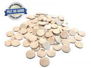Felt So Good Self Adhesive Felt Furniture Pads, 1��, Beige, 100-Count