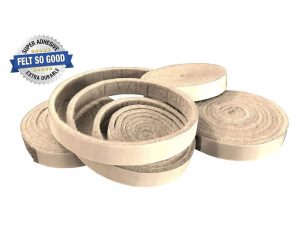 Felt So Good Self Adhesive Felt Furniture Pads, 1/2�� x 58��, Beige, 4-Count