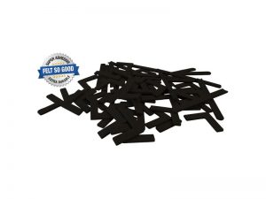 Felt So Good Self Adhesive Felt Furniture, Strips And L pads, Black, 64-Count