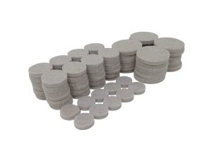 Smooth Mover Felt Assorted Pads 82 Pieces, Beige
