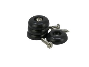 1-Inch Surface Grip Screw On Non Slip Furniture Pads, 4-Pack