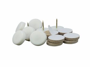 1-Inch Nail On Furniture Glides with Felt Pads, 8-Pack