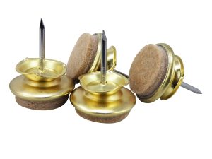 1-Inch Felt Base Swivel Furniture Glides, 4-Pack