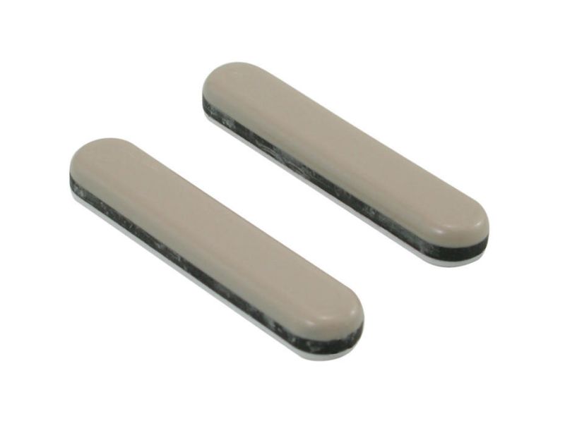 3-Inch Adhesive Slide Glide Furniture Slider Strips, Beige, 4-Pack