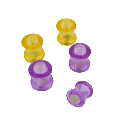 Push Pin Magnets Assorted Colours 10PCS