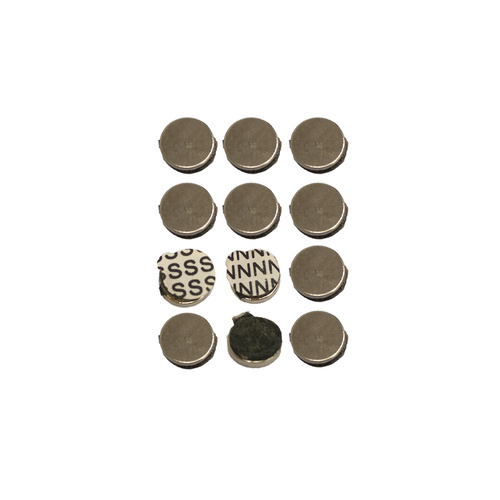 9.5mm N&S Neodymium Adhesive Magnets 12PC