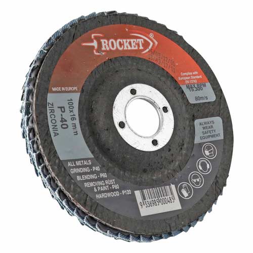 100mm Flap Discs 40 Grit Suits Angle Grinde