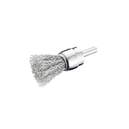 Stainless Steel Crimped End Brush- 25mm x M6 1