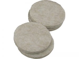 2-Inch Heavy Duty Self-Adhesive Felt Furniture Pads, 4-Pack, Beige