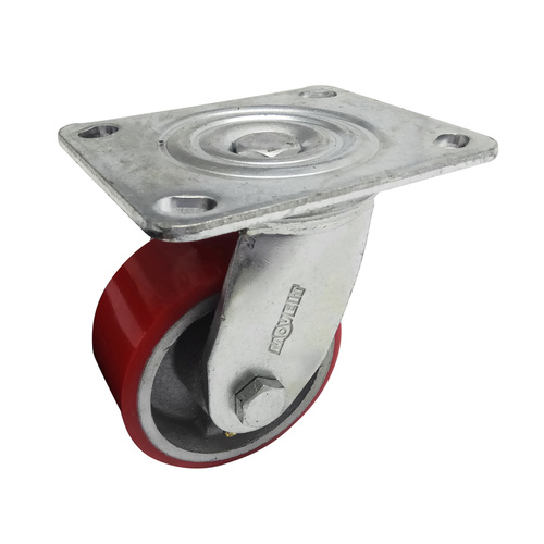 100mm PU On Cast Iron 320kg 1PC