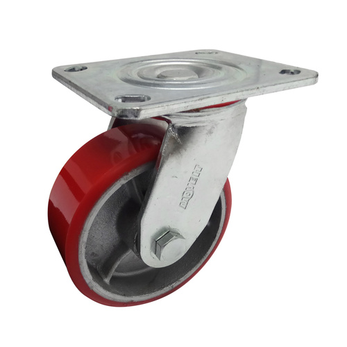 125mm PU On Cast Iron 410kg 1PC