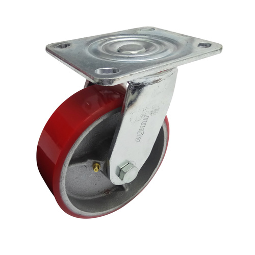 150mm PU On Cast Iron 410kg 1PC