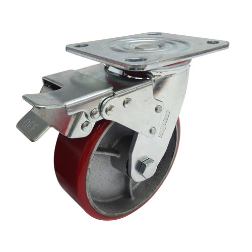 150mm PU On Cast Iron 410kg 1PC