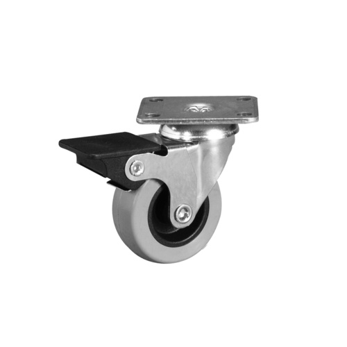 Grey Rubber 50mm Grey Rubber Castors 40kg