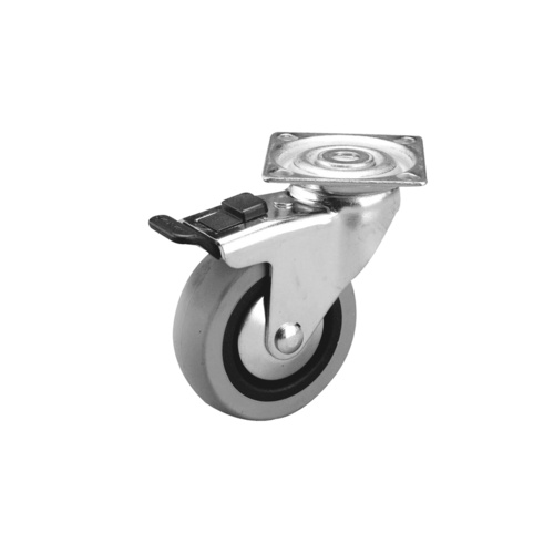 Grey Rubber 100mm Grey Rubber Castors 55kg