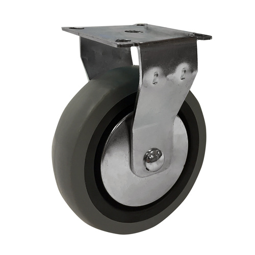 Grey Rubber 100mm Grey Rubber Castors 55kg