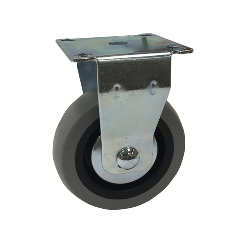 Grey Rubber 75mm Grey Rubber Castors 55kg