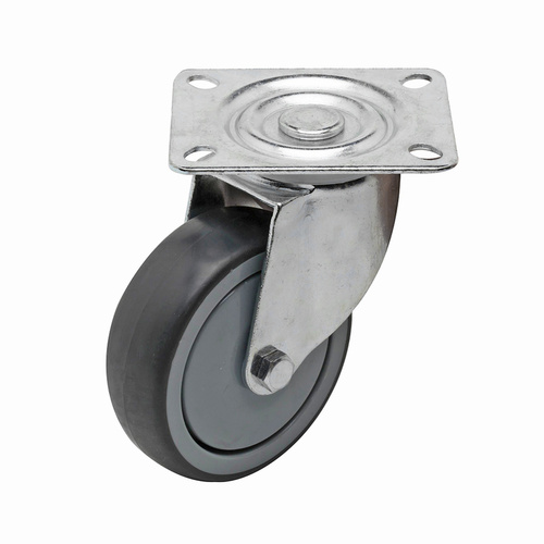 125mm Grey Rubber Castors 100kg 1PC