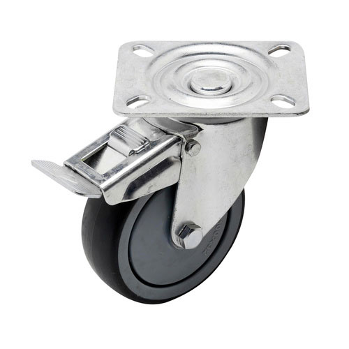 125mm Grey Rubber Castors 100kg 1PC