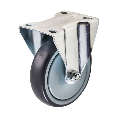 125mm Grey Rubber Castors 100kg 1PC
