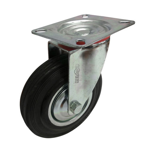 125mm Black Rubber Castors 100kg 1PC