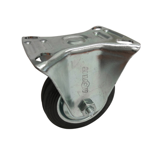 75mm Black Rubber Castors 50kg 1PC