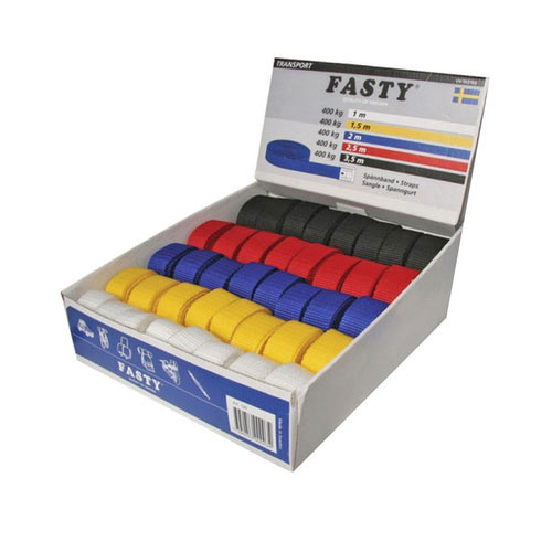 Fasty Tie Down Straps-Retail Display Box 400kg 1PC