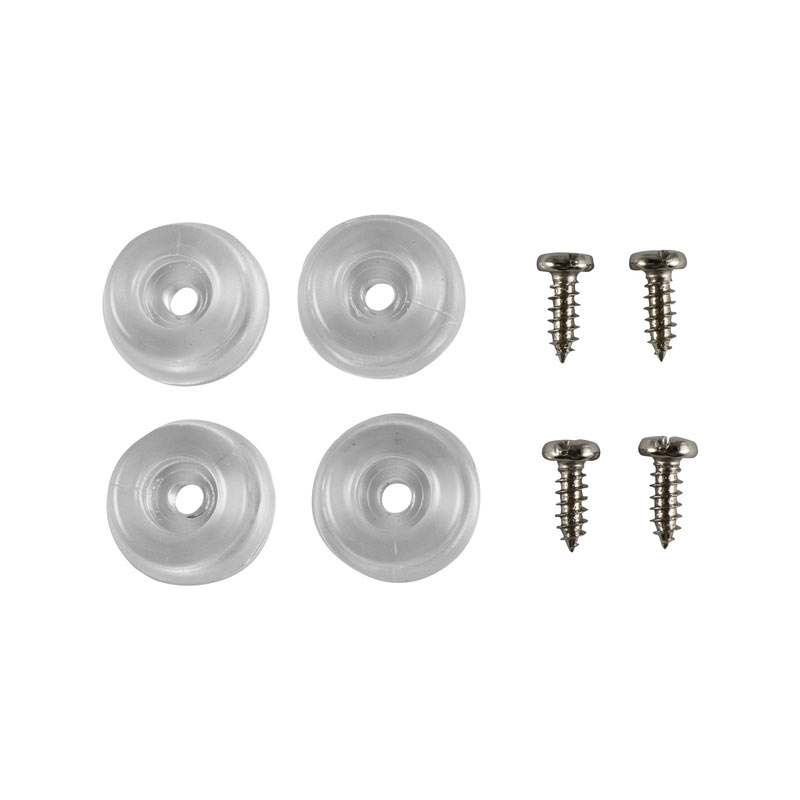 Surface Gard Round Screw-In Clear Bumpers for Hard