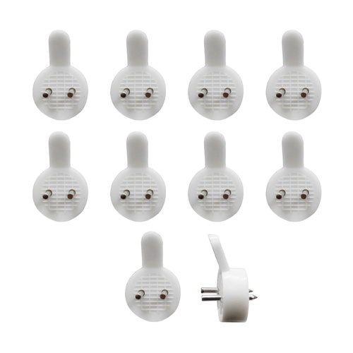 Utility Hook Solid Wall Hangers - White 1