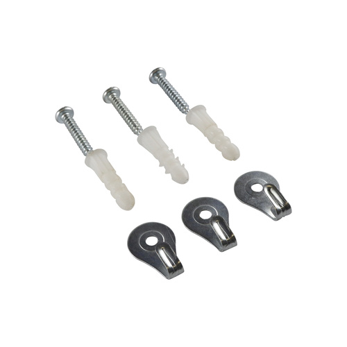 Solid Wall Hangers - Silver 3PCS