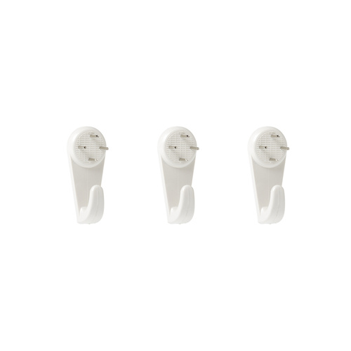 40 ABS Utility Hooks - White 3PCS
