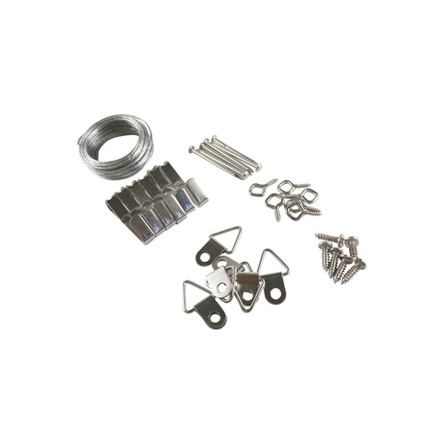 Picture Hanging Kits - Silver 1 Kit